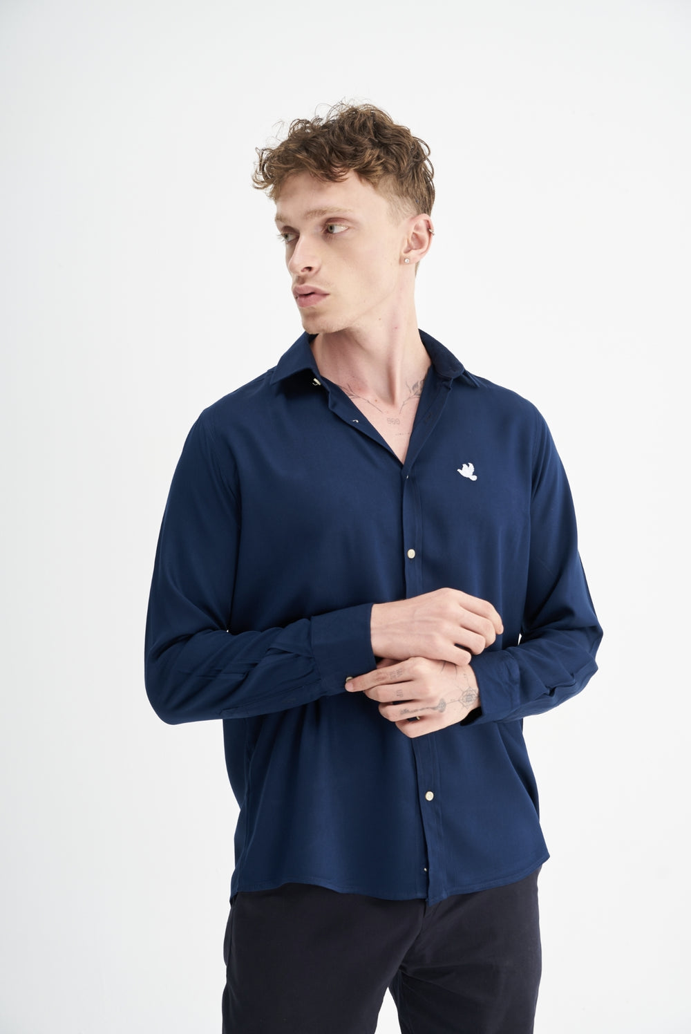 Fredo Shirts Navy Blue