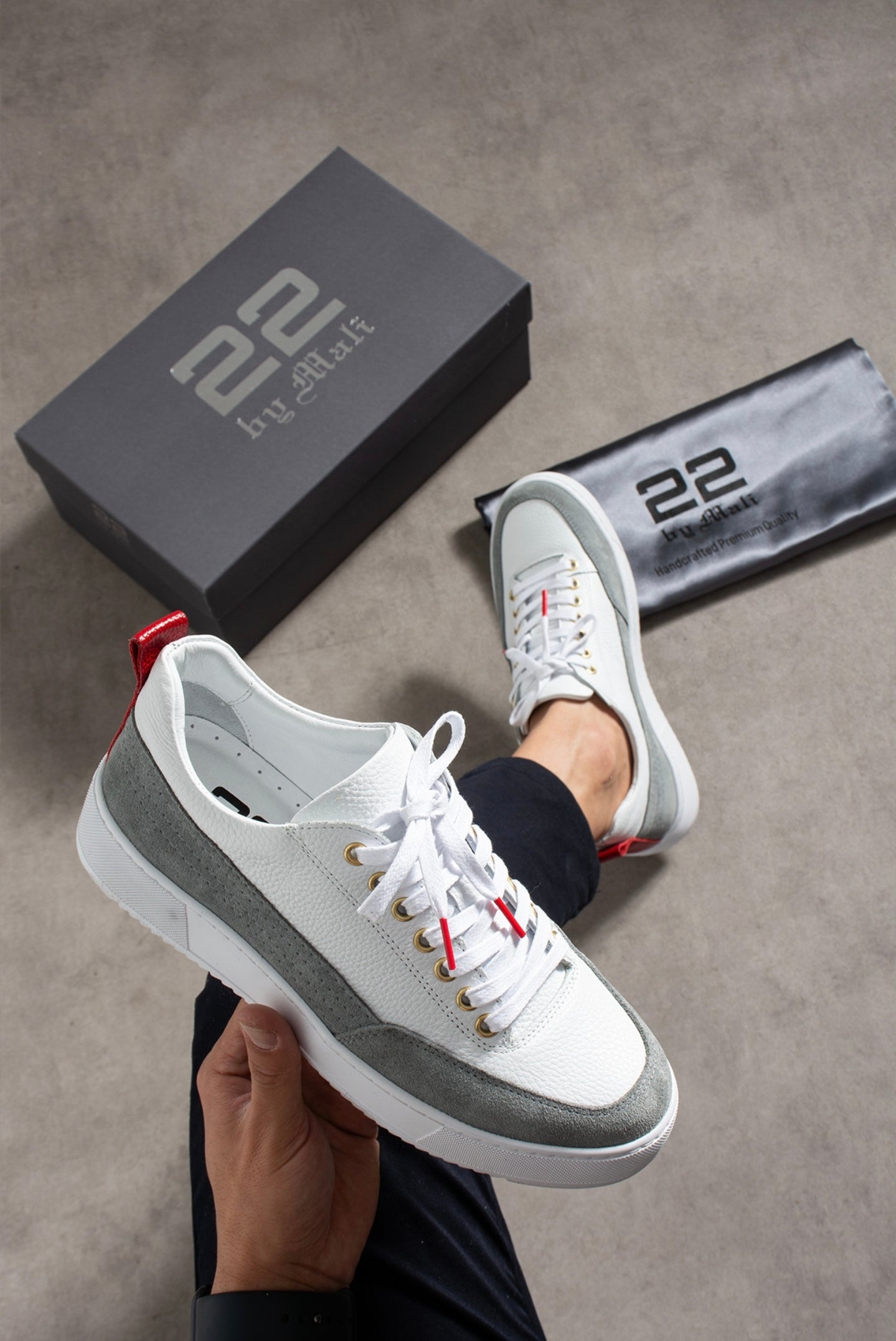 Rio Weiß-Grauer Sneaker
