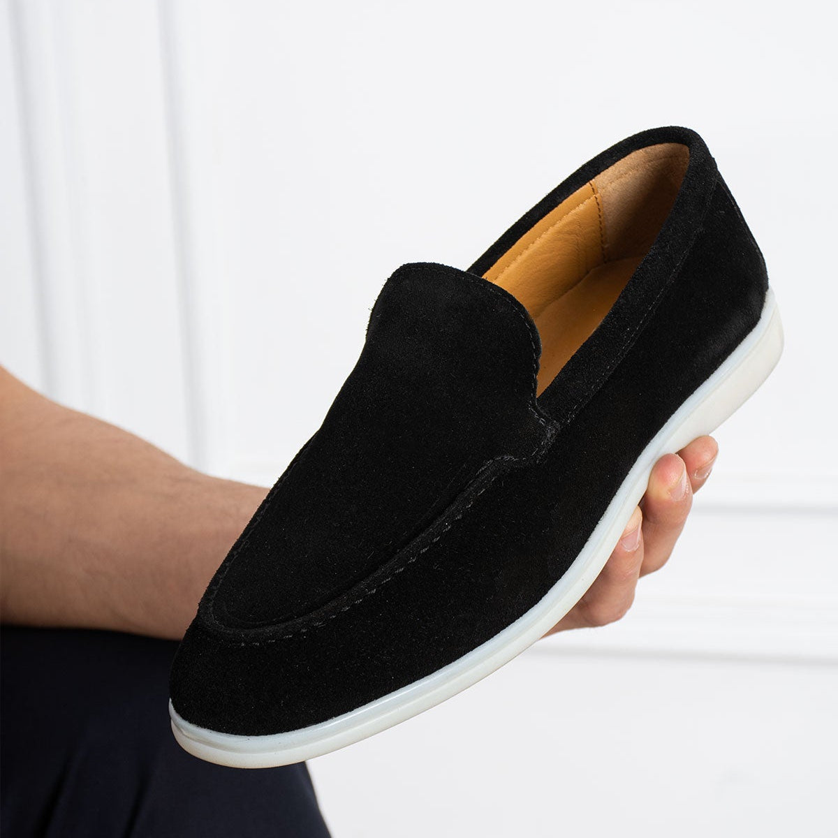 Mancini Black Yacht Loafer