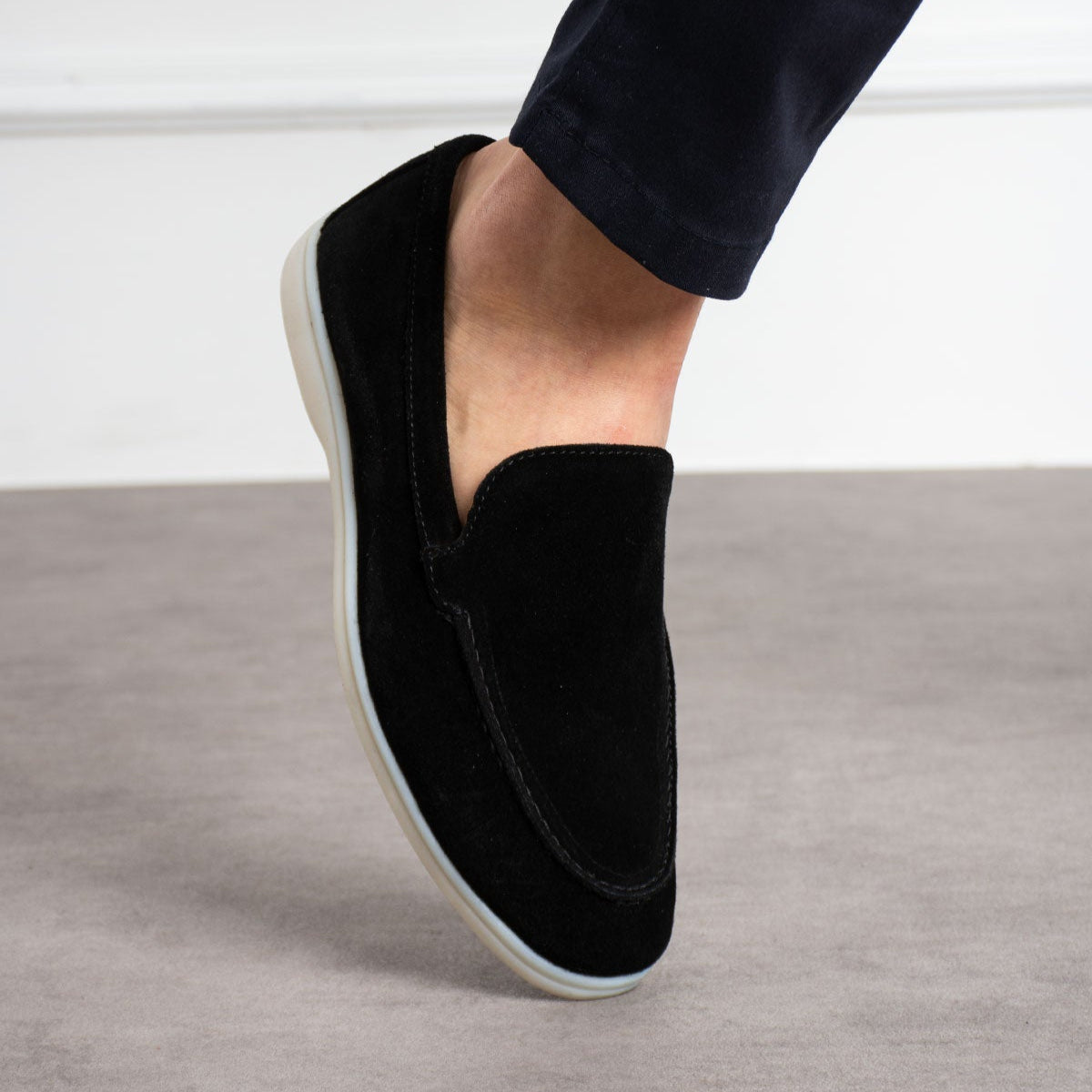 Mancini Black Yacht Loafer