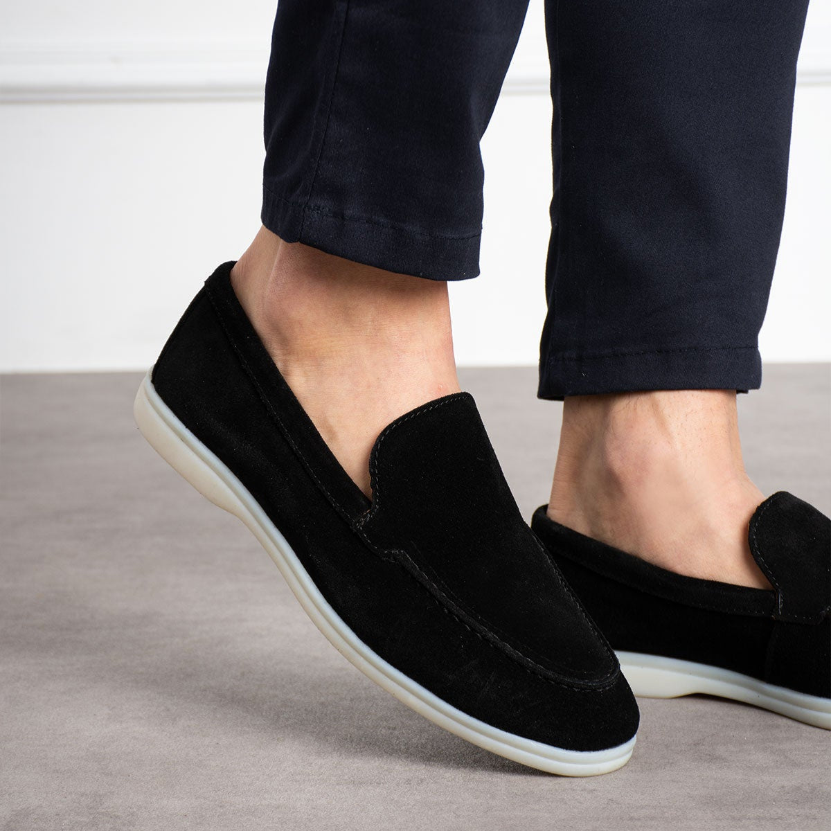 Mancini Black Yacht Loafer