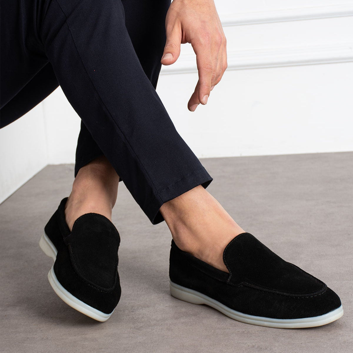 Mancini Black Yacht Loafer