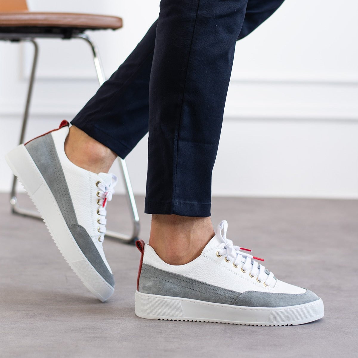 Rio White-Grey Sneaker