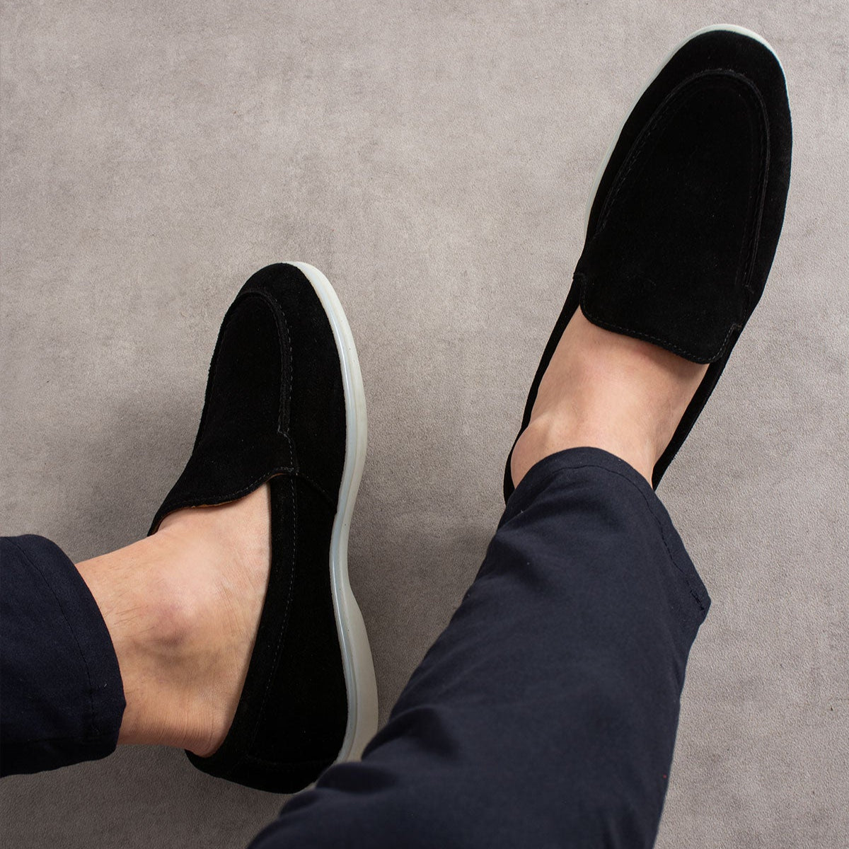 Mancini Black Yacht Loafer