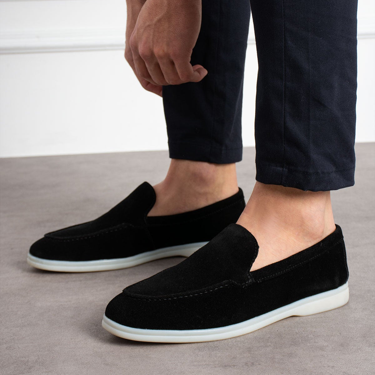 Mancini Black Yacht Loafer