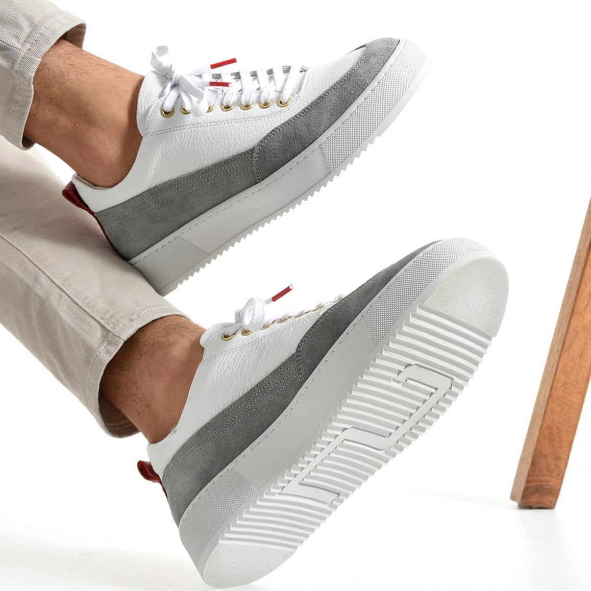 Rio Weiß-Grauer Sneaker