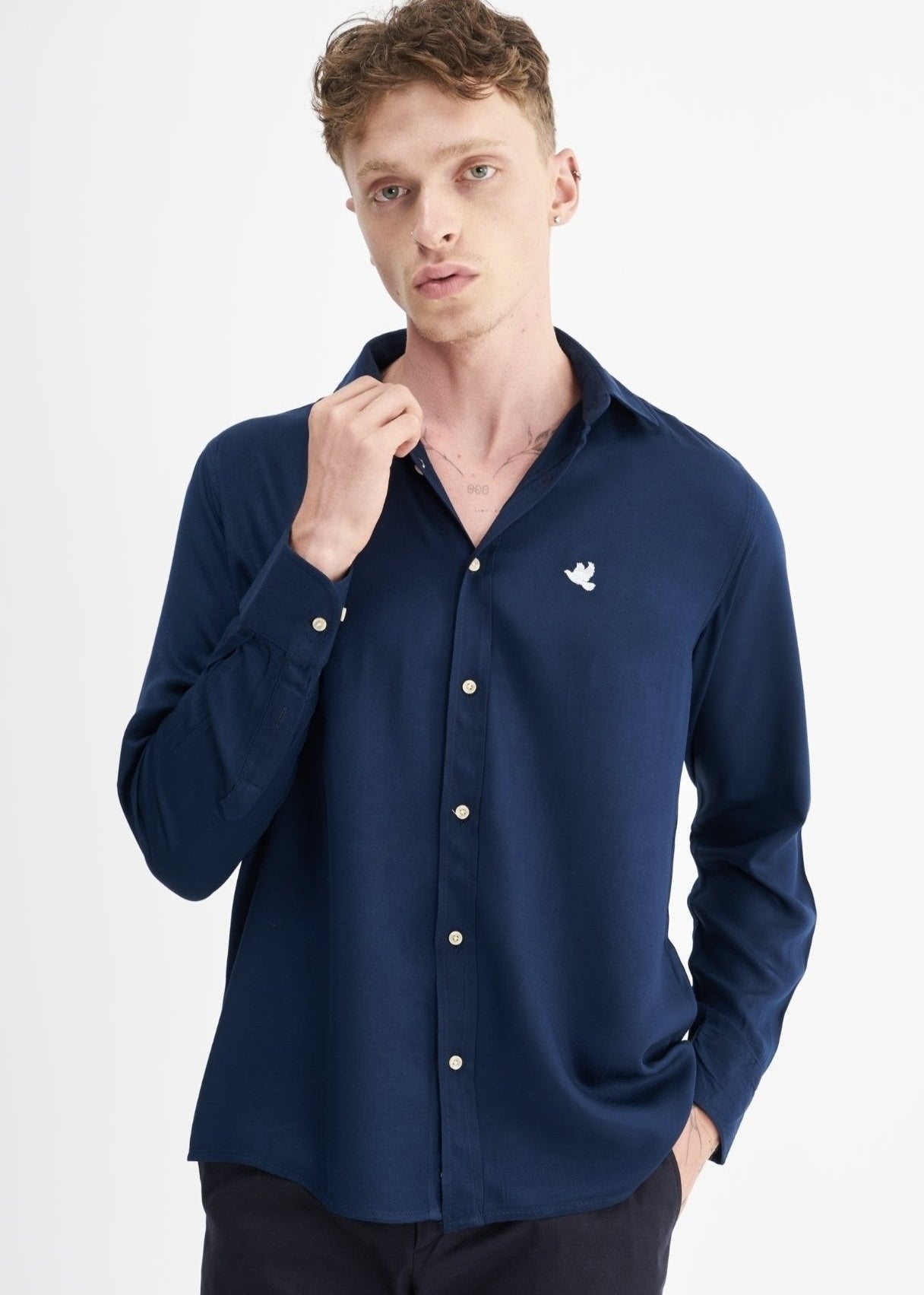 Fredo Hemden Marineblau