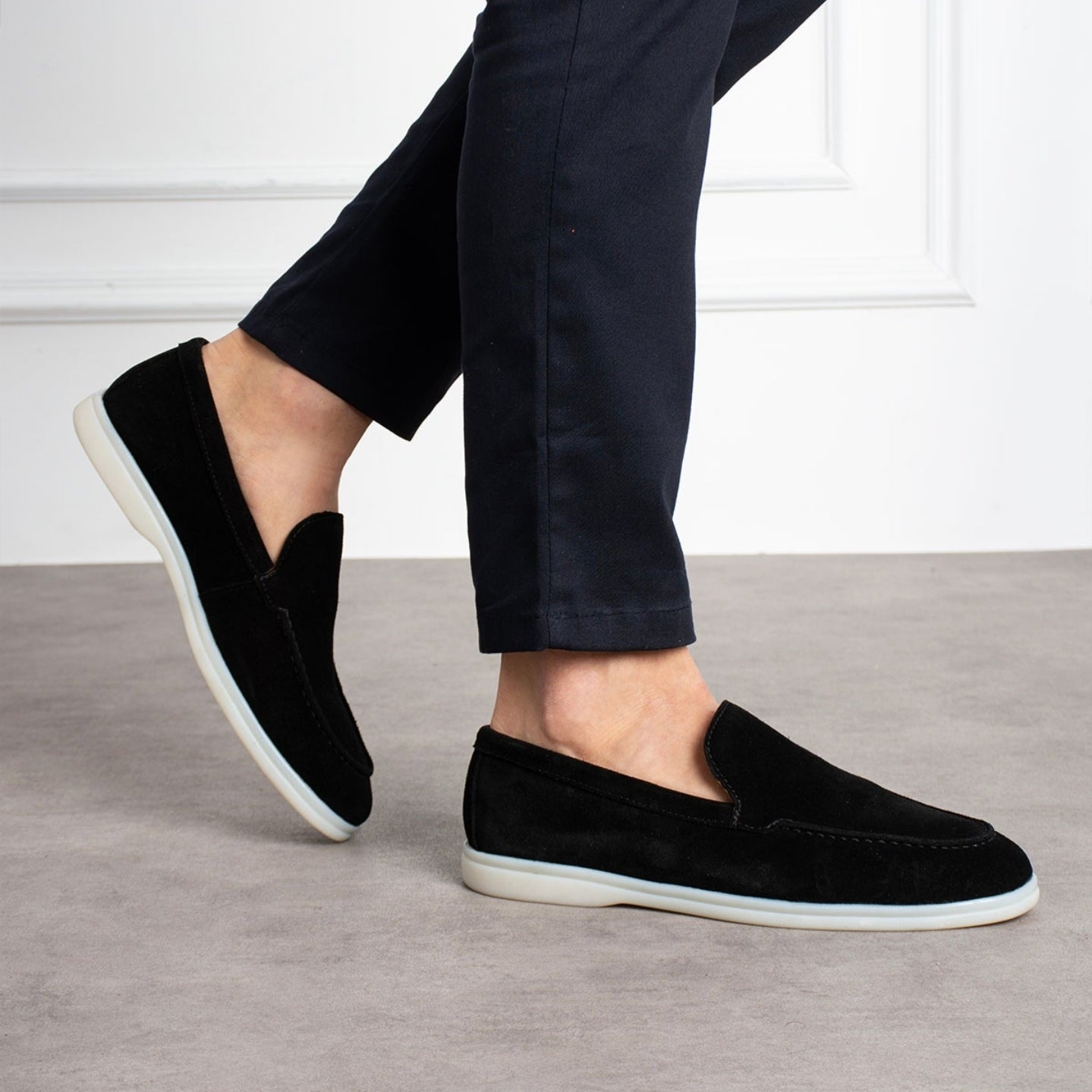 Mancini Black Yacht Loafer