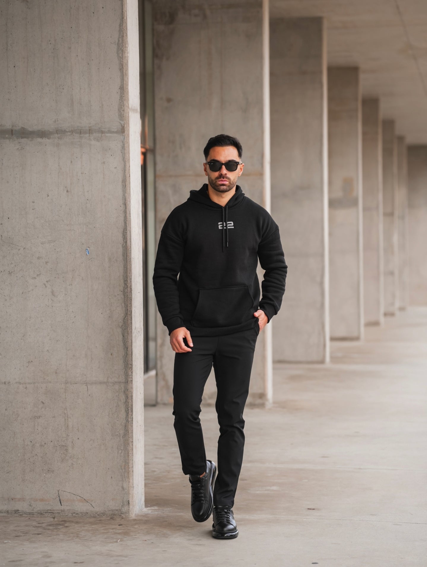 Felpa - Hoodie Zwart