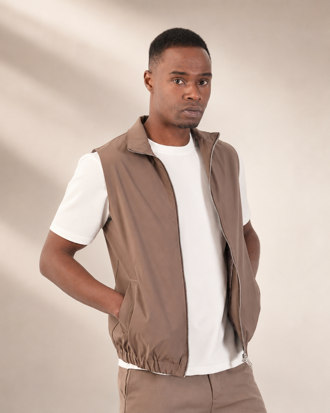 Pato Como Vest Taupe