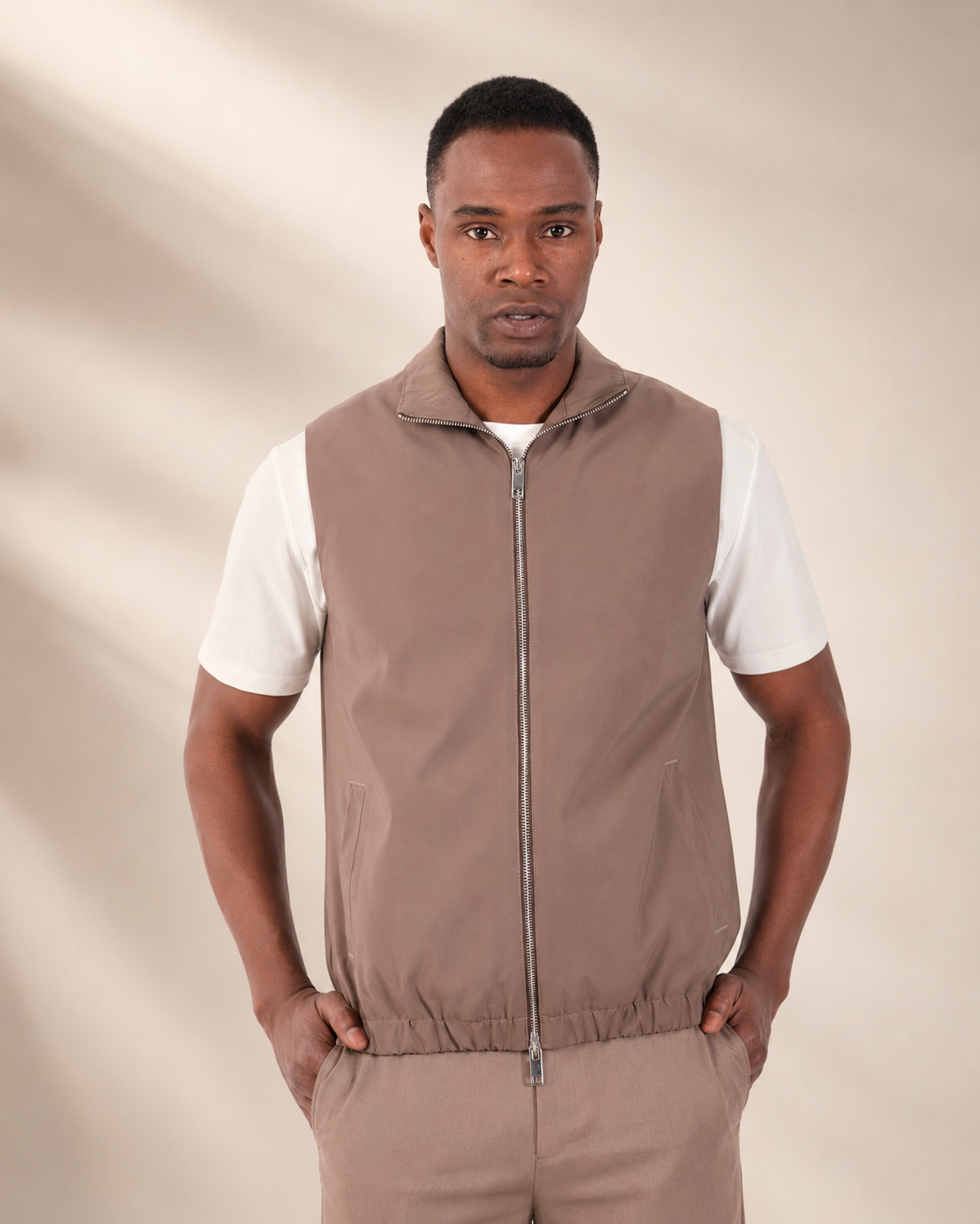 Pato Como Vest Taupe